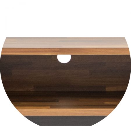 Perfore agujeros redondos en la placa trasera. El diseño de dejar agujeros permite prescindir de la intersección de la línea.